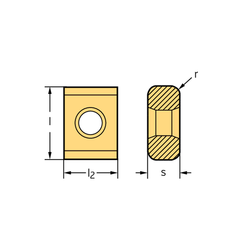 Walter P44290-1R08-D57 WSM35S Romboidales tangenciales