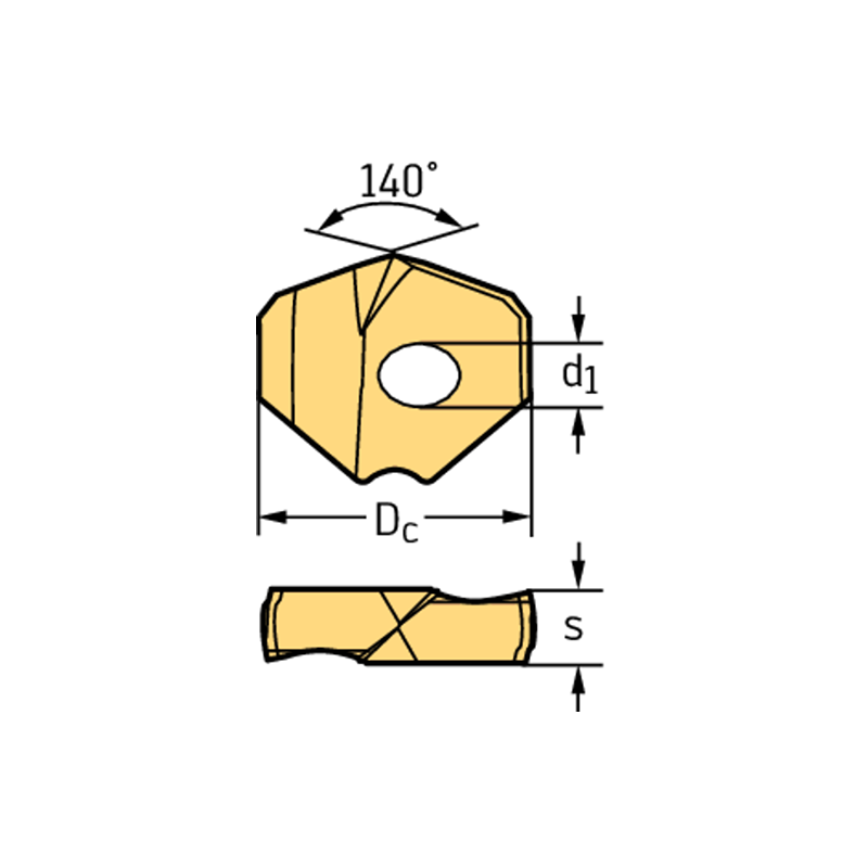 Walter P6005-D15,88R WKK45C Puntas taladradoras