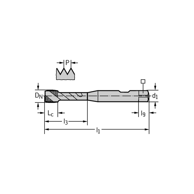 Walter S2456302-G1/4 Machos de roscar a máquina HSS-E