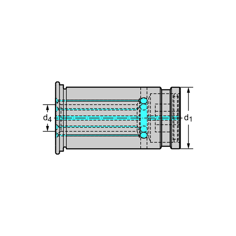 Walter SL0030 Casquillos reductores para refrigeración de la periferia