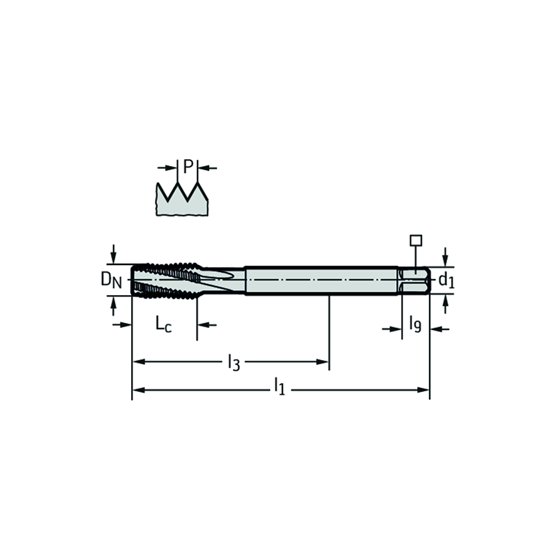 Walter TC122-M12-L0-WW60BC Machos de roscar a máquina HSS-E-PM