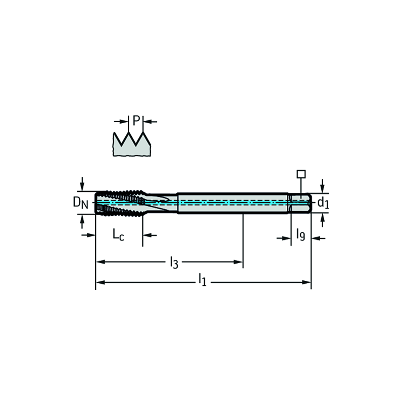 Walter TC122-M12-L1-WW60BC Machos de roscar a máquina HSS-E-PM