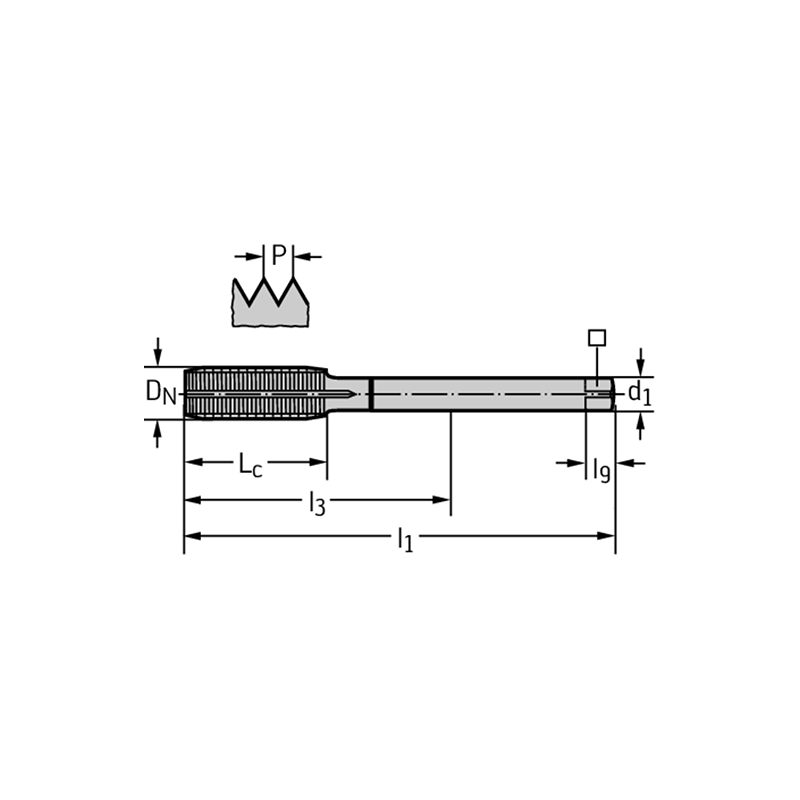 Walter TC410-M10X1-L6-WY80AD Laminadores a máquina HSS-E