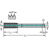 Walter TC420-M10X1-L1-WW60AD Laminadores a máquina HSS-E-PM