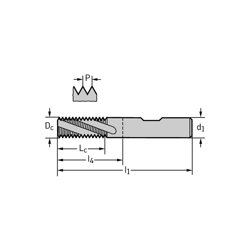 Walter TC611-UNC1-W0-WJ30RC Fresas de roscar MDI