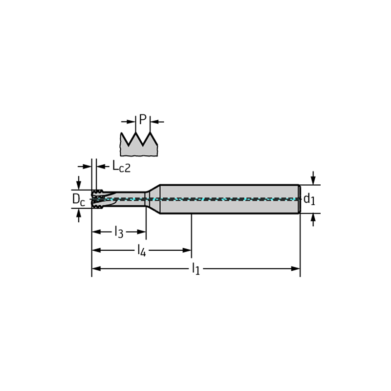 Walter TC685-M10-A1E-WB10RC Fresas de taladrar y roscar orbitales