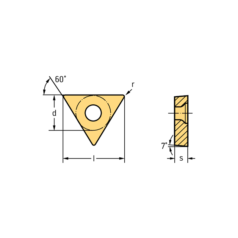 Walter TCGT090204-FN2 WNN10 Triangulares positivas 60°