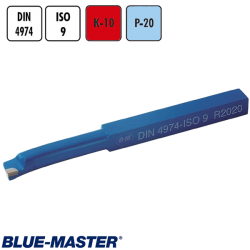 Portaherramientas Soldadas de Widia ISO 9 90° para Torneado Interior Blue-Master