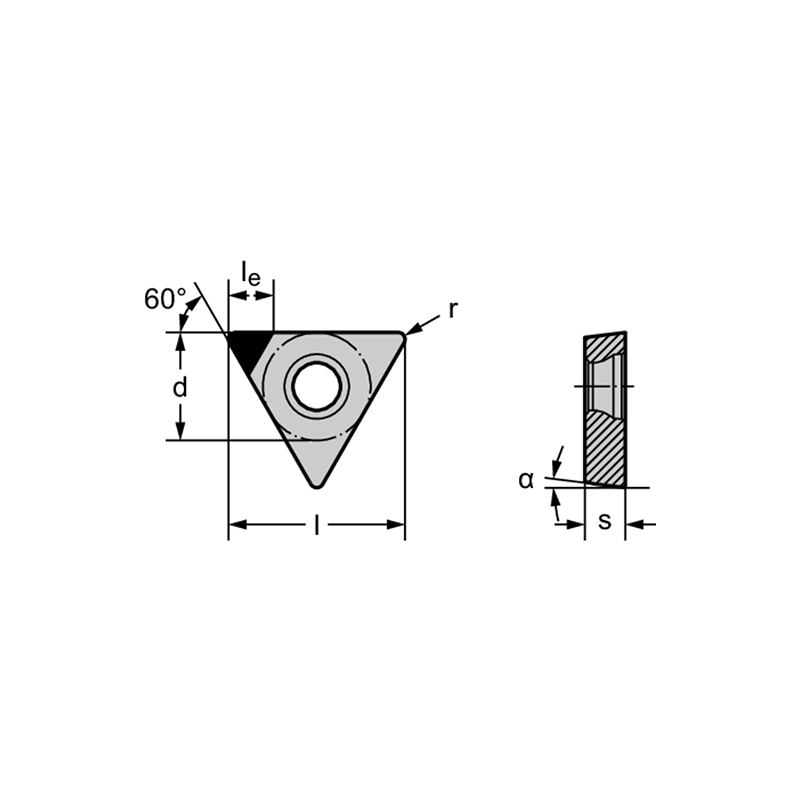 Walter TCGW06T102TS-1 WBH10 CBN: triangulares positivas 60° TCGW