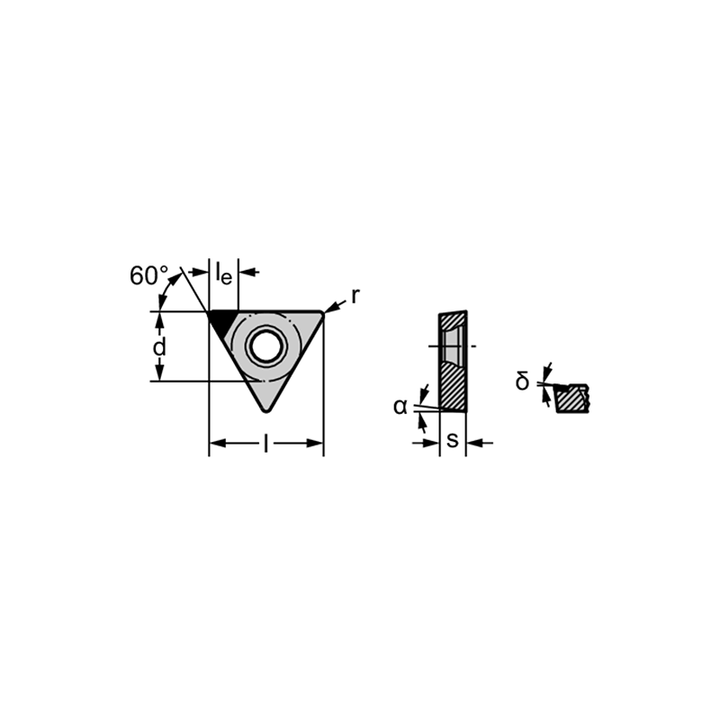 Walter TCGW090204FS-1 WDN10 PKD: triangulares positivas 60° TCGW