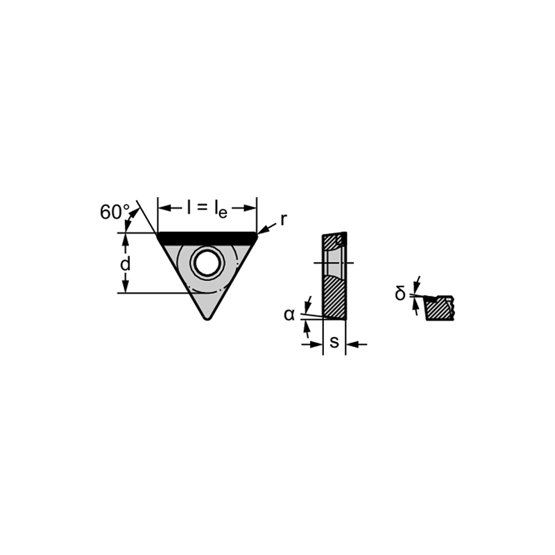 Walter TCGW090204FS-9 WDN10 PKD: triangulares positivas 60° TCGW