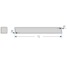 Cuchillas Cuadradas de Cobalto 10% Para Torno DIN4964  Forma B  