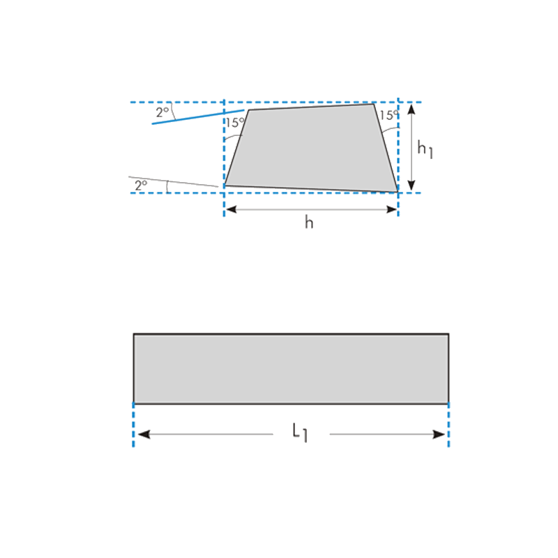 Cuchillas Trapeciales de Cobalto 10% Para Torno DIN4964  Forma Index 1