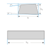 Cuchillas Trapeciales de Cobalto 10% Para Torno DIN4964  Forma Index 1