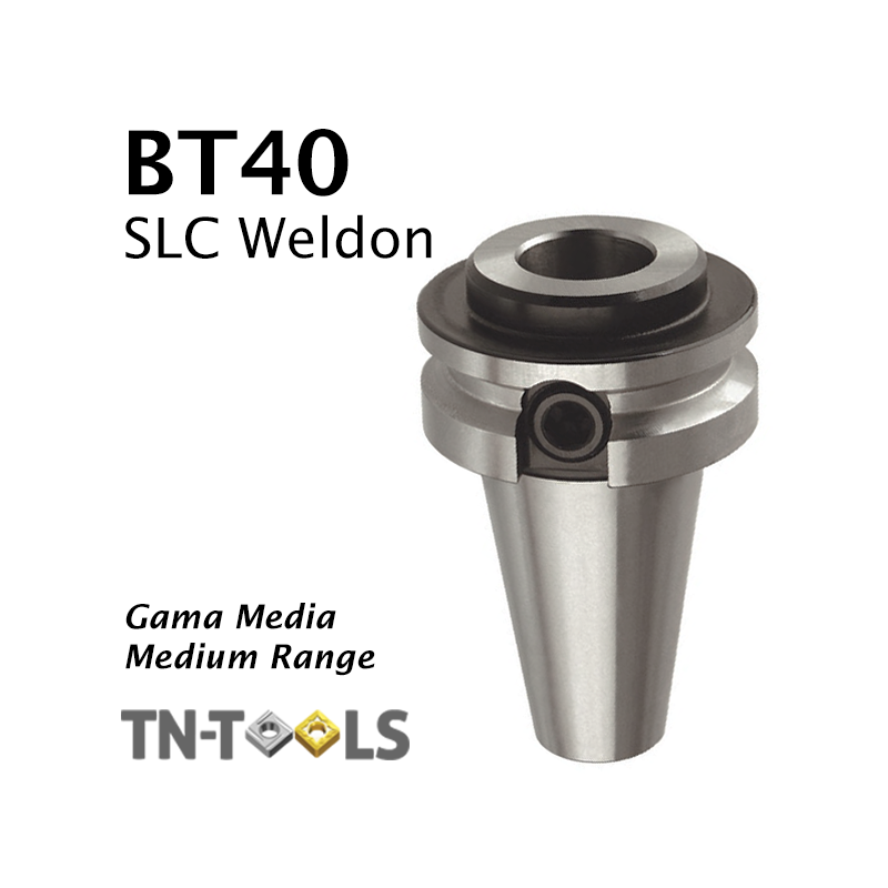 Cono Portafresas MAS403 BT40 Weldon Corto Gama Media Cono Portafresas MAS403 BT40 Weldon Corto Gama Media