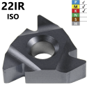 Placas de Roscado 22IR ISO Interior de Pasos Métricos (3,5-6,0) Recubrimiento TIALN