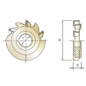 Fresa Circular HSS-E con diente Alterno