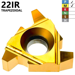 Placas de Roscado 22IR Trapezoidales (4,0-6,0) Recubrimiento TIN