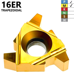 Placas de Roscado 16ER Trapezoidales (1,5-3,0) Recubrimiento TIN
