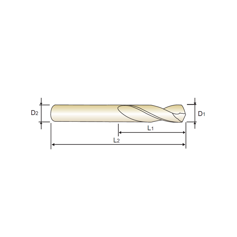 Broca Larga Premium HSS-PM Multi-1 Drills TiAlN YG1