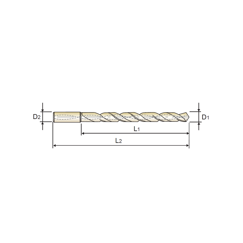 Broca Metal Duro 10 x D Refrigerada Recubrimiento TiAlN YG1