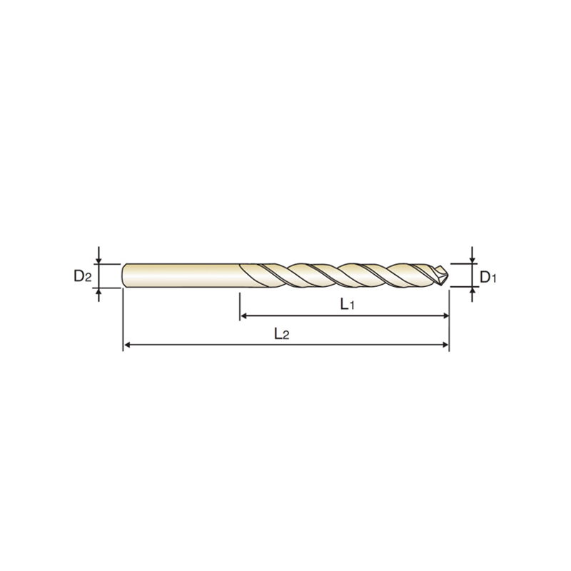 Broca Larga INOX HSS-EX, HPD-SUS TIN YG1