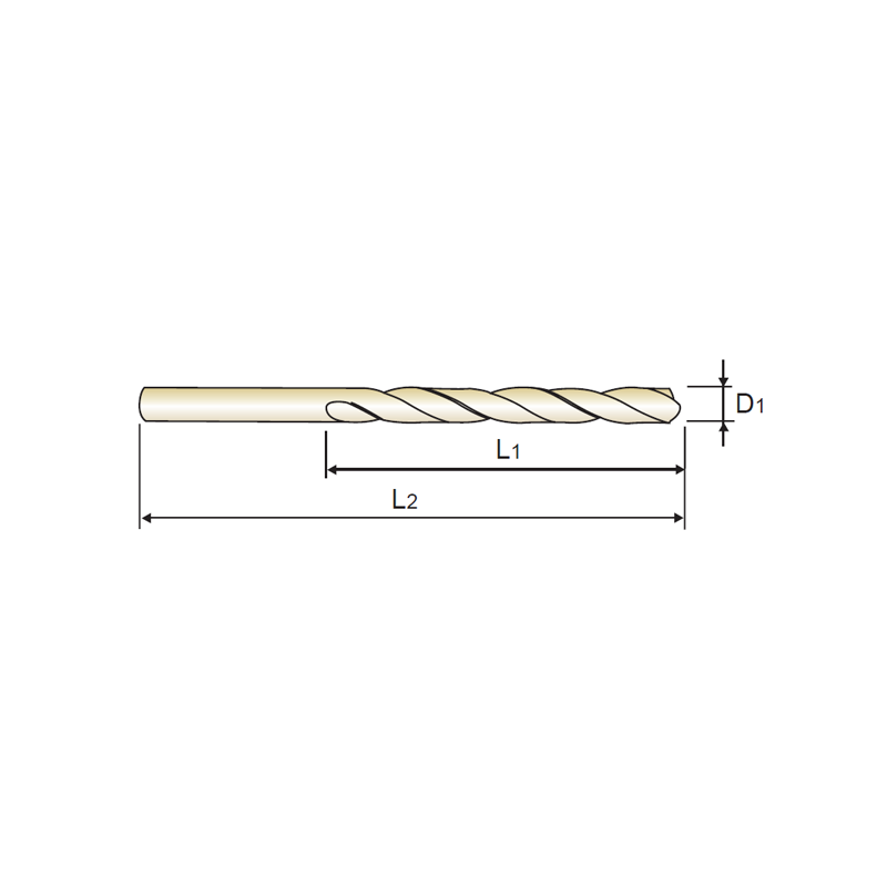 Broca Corta INOX HSS-EX, HPD-SUS TIN YG1