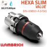 Portabrocas Llambrich HEXA SLIM Value HSK DIN69893 de Súper Precisión con cono integrado, cuerpo reducido y Llave Torx