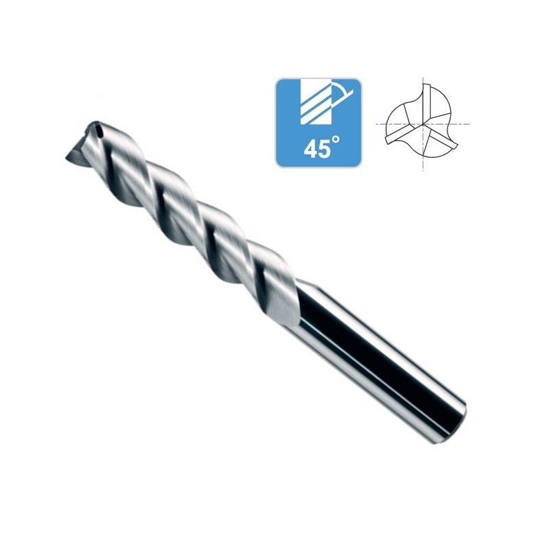 Fresa Metal Duro 3 Cortes Serie Larga Aluminio Fresa Metal Duro 3 Cortes Serie Larga Aluminio