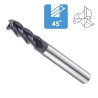 Fresa Metal Duro 3 Cortes Serie Larga Recubrimiento TiCN 56HRC