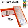 Carmex 16IR ISO BMA Placa de Roscar Interior de Pasos Métricos (0,35 - 3,5)
