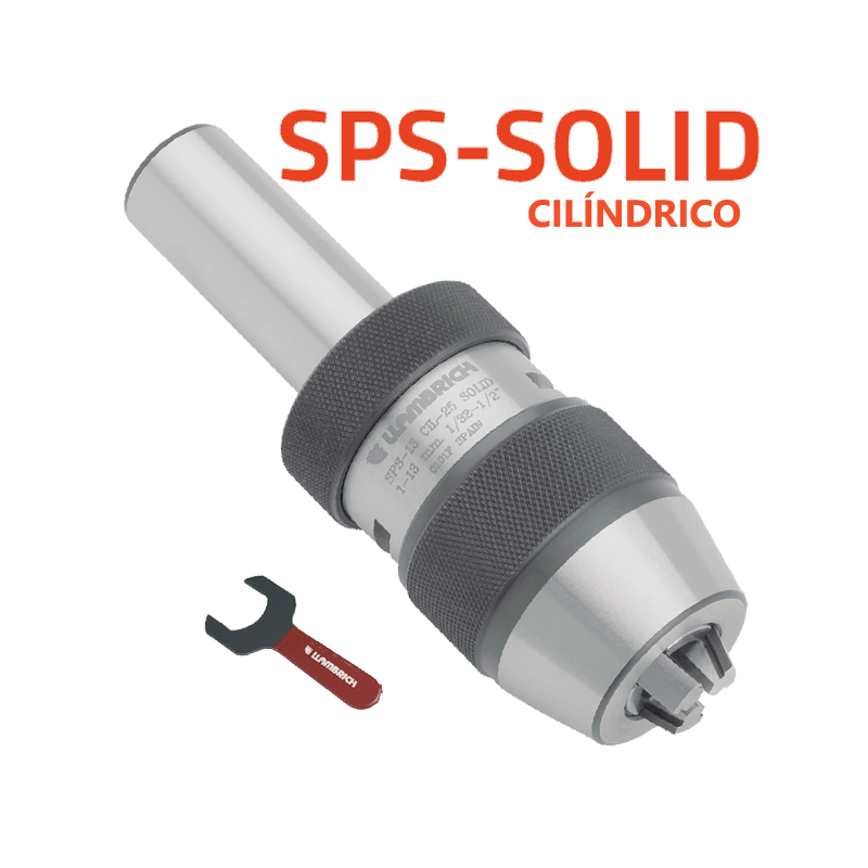 Portabrocas Modelo SPS-SOLID Mango Cilindrico Llambrich de autoapriete de Súper Precisión con espiga integrada Portabrocas Modelo SPS-SOLID Mango Cilindrico Llambrich de autoapriete de Súper Precisión con espiga integrada