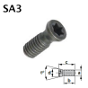 Tornillo SA3 para Internal Threading Toolholder STXN 16-20-25-32