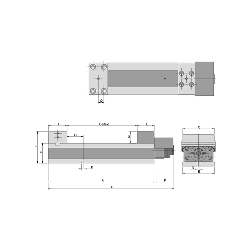 Precision vice AVK-160 mechanical with mechanical booster