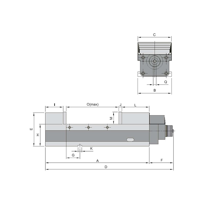 Mordaza de Precisión Mecánica AVM-200G/HV