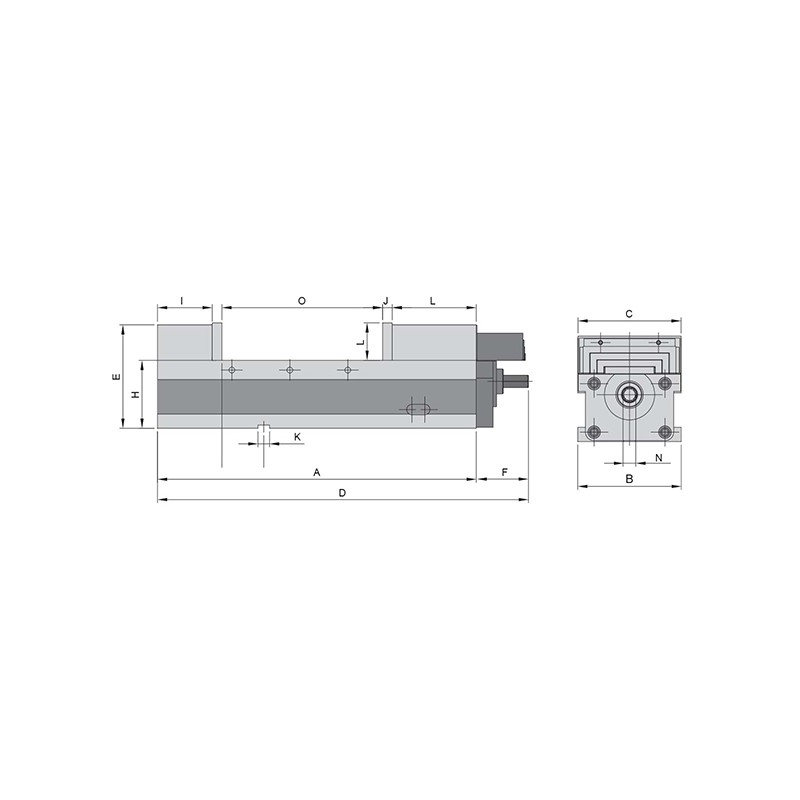 Mordaza de Precisión Mecánica AVC-160G/HV