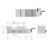 Étau de précision AMP-165G/HV pneumatique et hydraulique