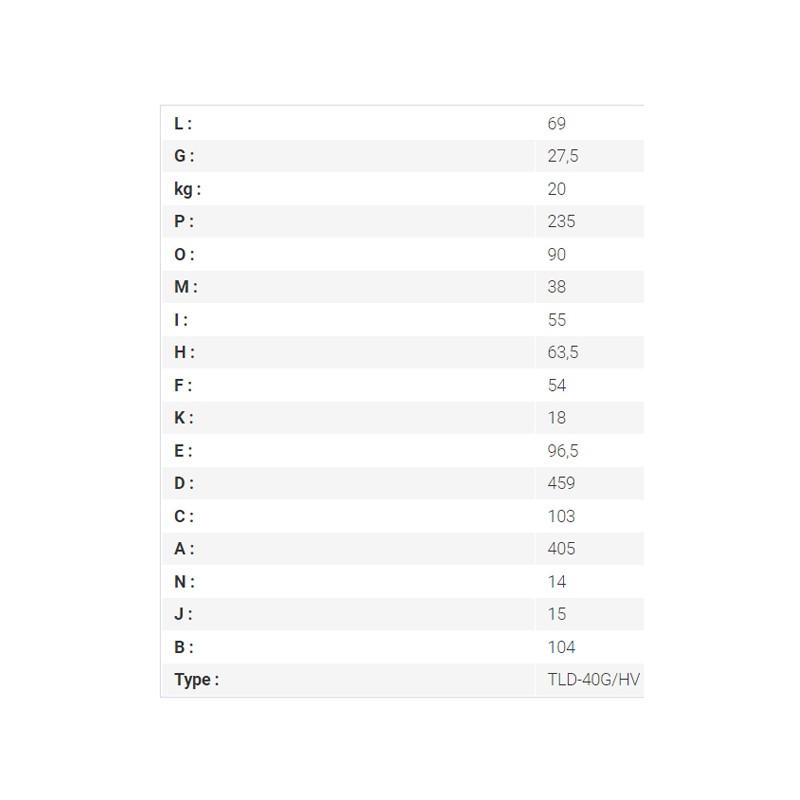 Étau mécanique à double serrage TLD-40G/HV