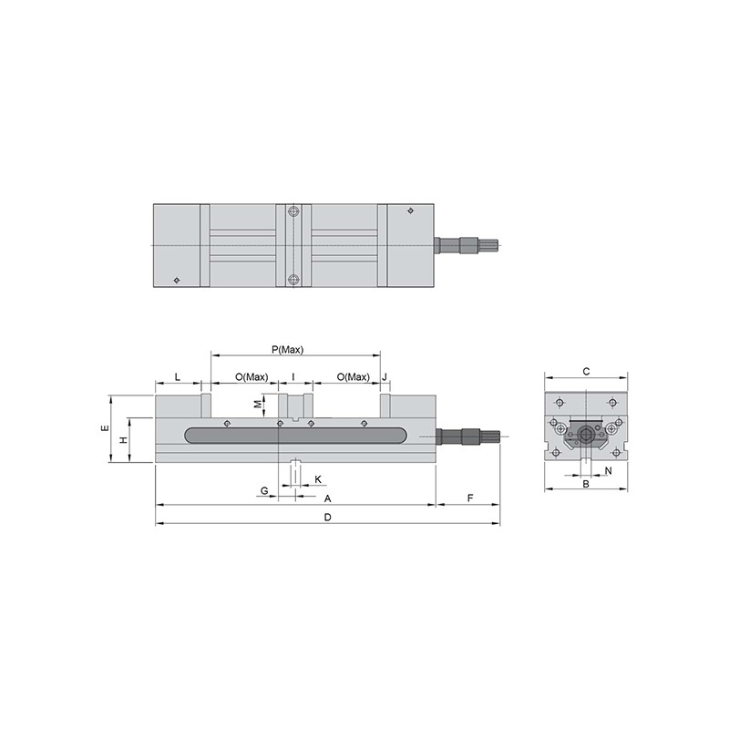 Mordaza Twin Mecánica TLD-60G/HV