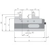 5-Axis precision vice AEX 125G mechanical with mechanical booster