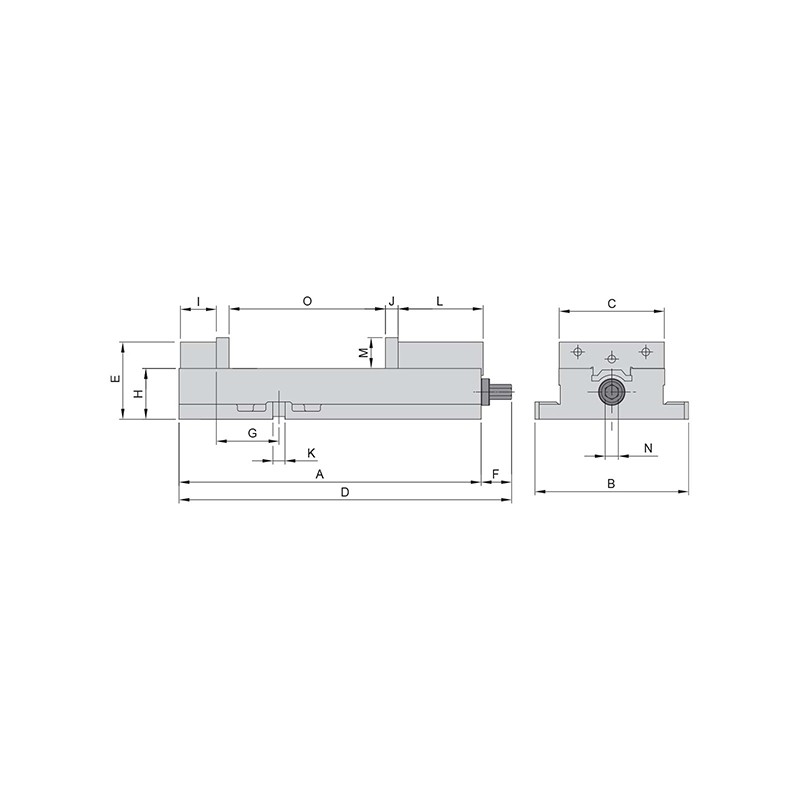 Precision vice ATD-460 mechanical