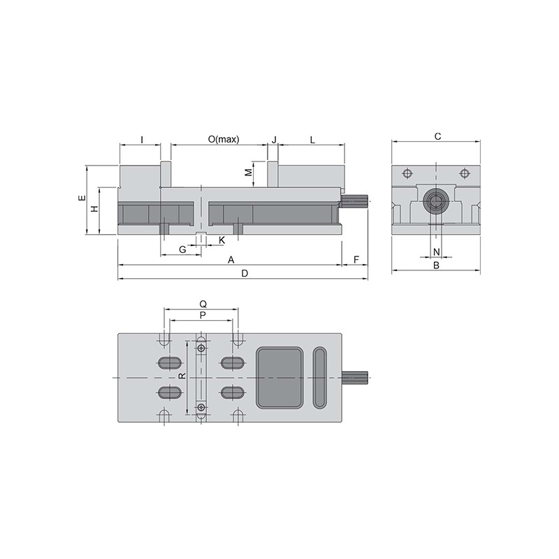 Precision vice MG-60G/HV mechanical