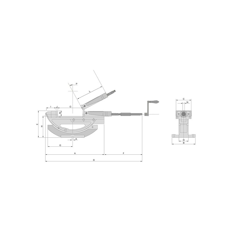 Étau de précision HPT-40 hydraulique