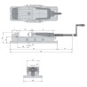 Precision vice MP-80A mechanical with mechanical booster