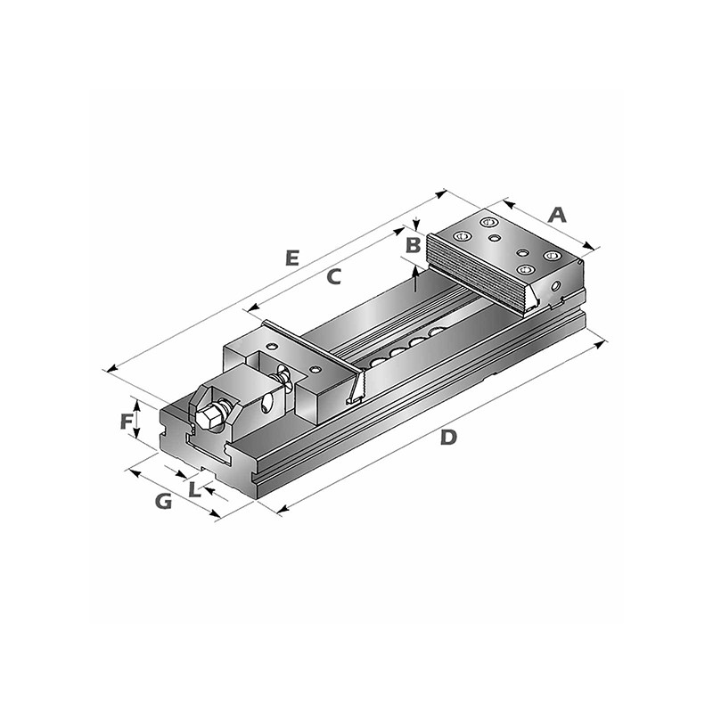 Étau de precision ATI-125 mécanique