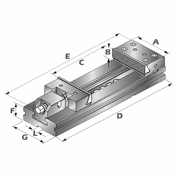 Étau de precision ATI-200 mécanique