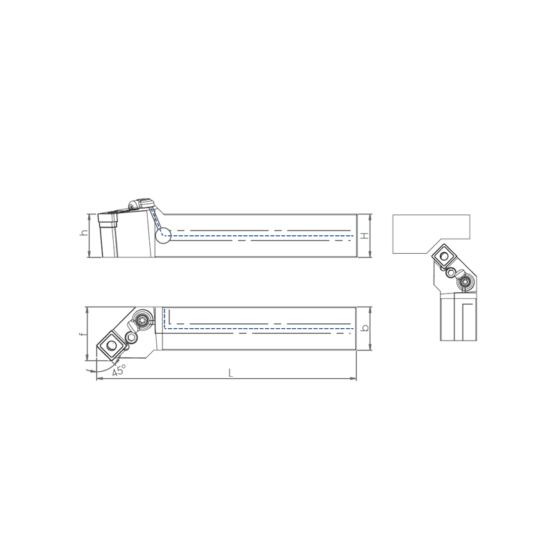 External Coolant Turning Holder PSSNR/L-PH (45°)