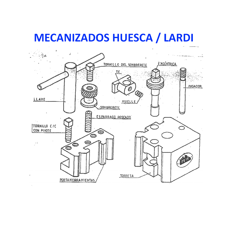 Spare parts for Turning Turrets Lardi-Mecanizados Huesca Spare parts for Turning Turrets Lardi-Mecanizados Huesca