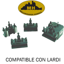 2 and 3 sided TURRET KIT + 4 TOOL HOLDERS Lardi-Mecanizados Huesca