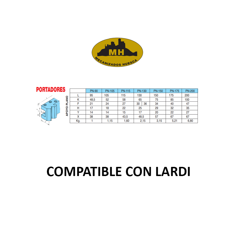 Flat Support Carrier Lardi-Mecanizados Huesca